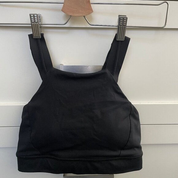 Lululemon Strong at Heart * Medium Support, C/D Cup Activewear Bra Black Sz 6 - Picture 1 of 11